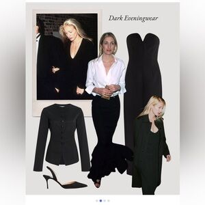 💄Massimo Dutti  Black Midi Dress With Sweetheart Neckline.  Size XS.